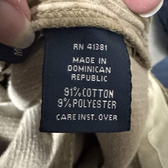 Polo Ralph Lauren Pants Mens 36*32 Brown Corduroy Pleated Chino Classic Preppy - Picture 10 of 11